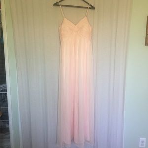 Pink blush maternity special occasion dress